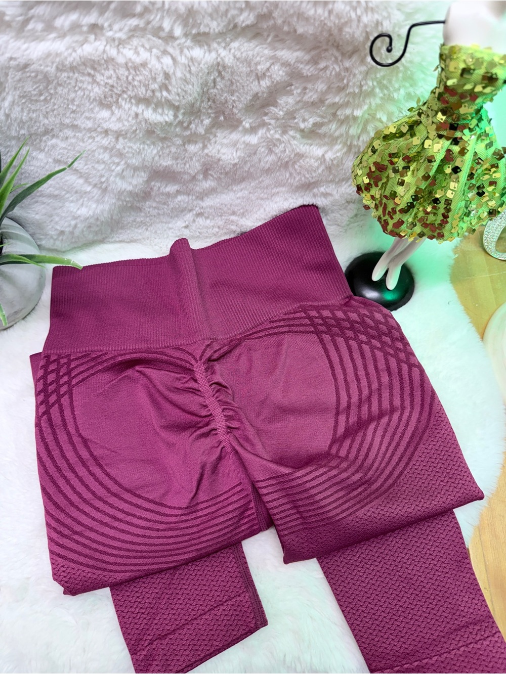 New 3D Sculpt Compression AntiFatigue Patented Ionix Leggings Berry Plum 💝